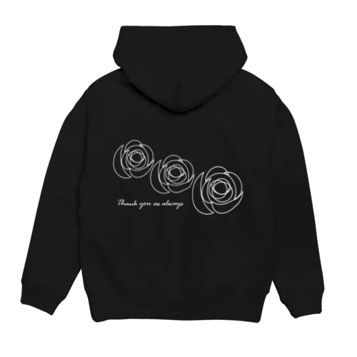 ばら、三つのバラの花 Hoodie