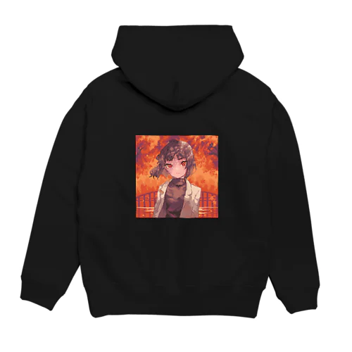 紅葉に染まる Hoodie