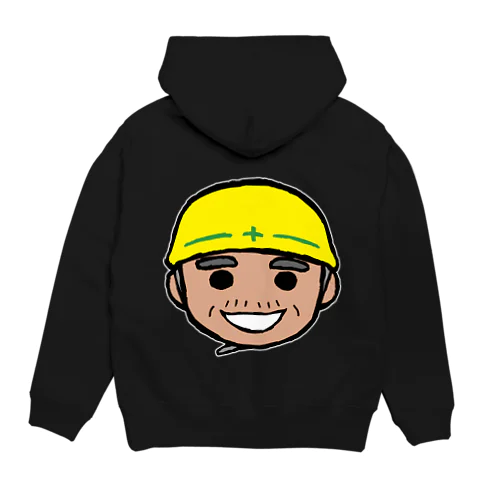 現場のとっちゃ(圧倒的バックプリント) Hoodie