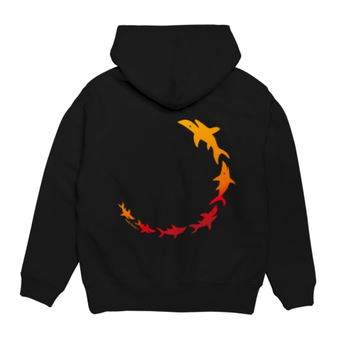 炎立つサメさん Hoodie
