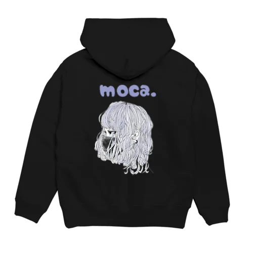 moca.横顔美人 背景透過 Hoodie