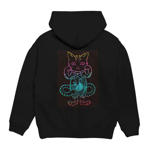 黒まねきねこ Hoodie