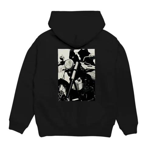 モノクロバイク女子 Hoodie