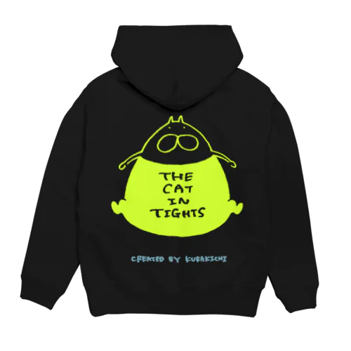 ねこタイツ どっすん ライトグリーン Hoodie