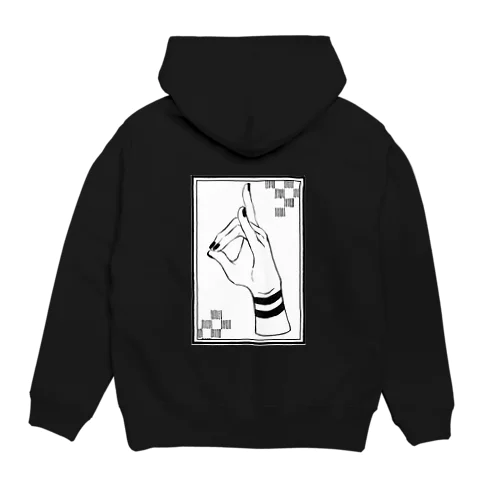 おててシリーズ　狐　「市松」 Hoodie