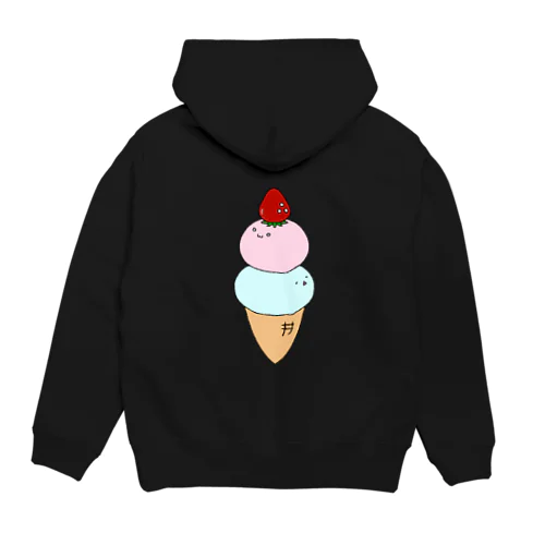 ふたごあいすぅ(文字なし) Hoodie