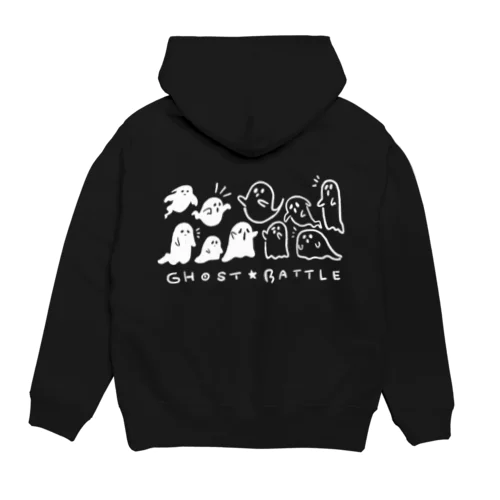 ゴーストバトル  ホワイトインクバージョン Hoodie