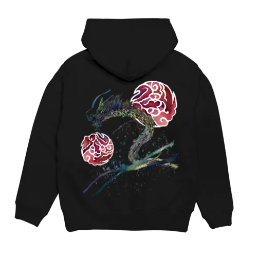 赤八雲昇るタツ(竜) Hoodie