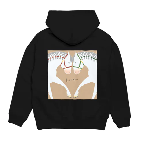 ハートの白馬 Hoodie