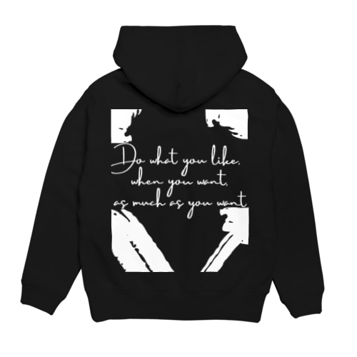 YUKI PEAT　キャッチシリーズ白文字 Hoodie