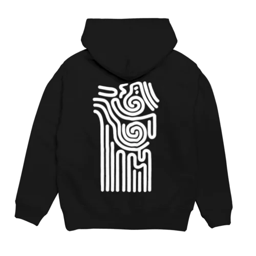 縄文の模様Ⅰ ホワイト Hoodie