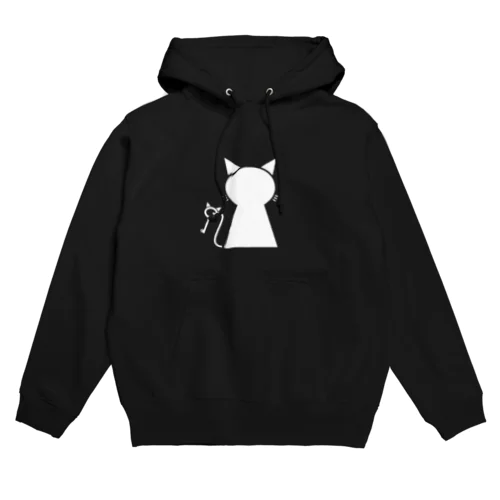 鍵穴っぽい猫 (白猫) Hoodie