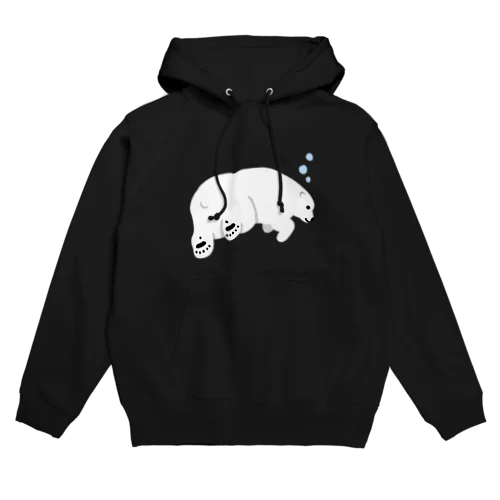 おしり側から見た泳ぐホッキョクグマ Hoodie