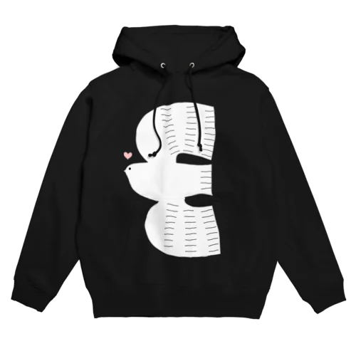 幸せのハート（鳩） Hoodie