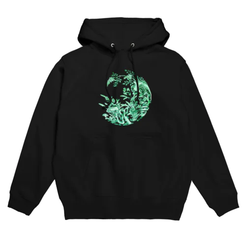 水仙と岩の皿（景徳鎮）フチ無し Hoodie