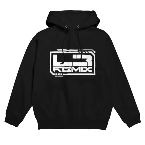 L3 Remix White Logo Hoodie