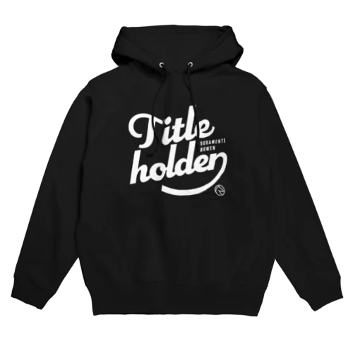 タイトルホルダー（タイポグラフィWHITE） Hoodie