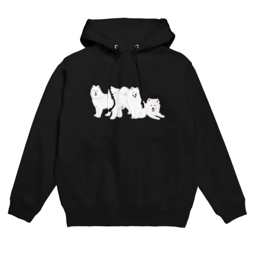 寄り添う　サモエド　犬 Hoodie