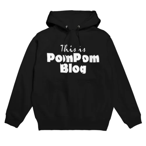 Mutant Pom Pom Blog Logo（white） パーカー