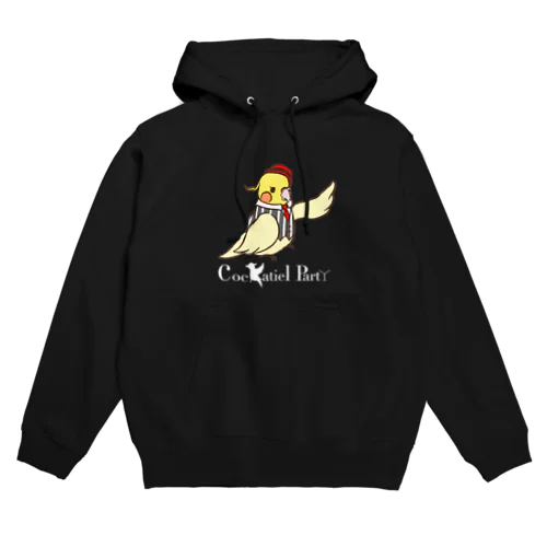 Cockatiel  PartYのビッグロゴアイテム(ロゴ白文字) Hoodie