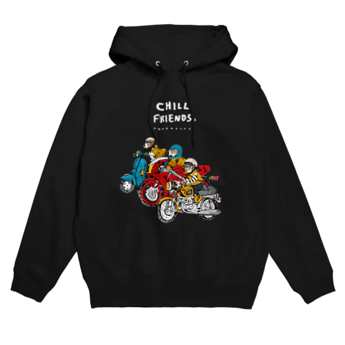 CHILL FRIENDS_バイカーズ Hoodie