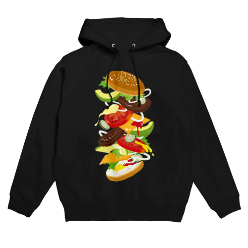 フォーリングハンバーガー Hoodie