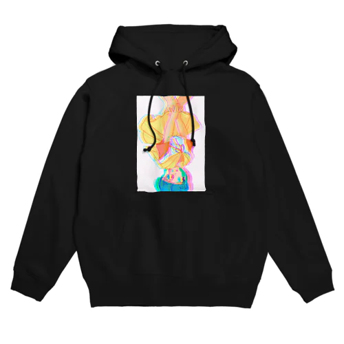 逆さ女の子 Hoodie