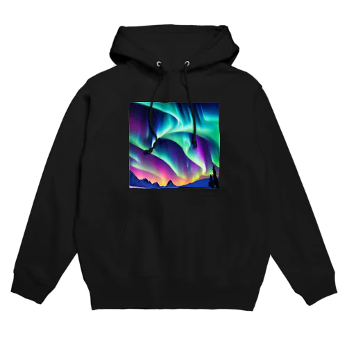 北極のオーロラ Hoodie