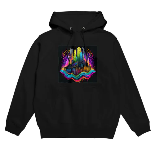 サイバーパンク都市 Hoodie