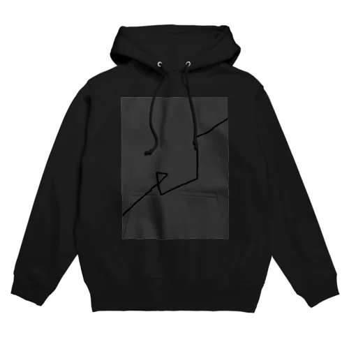 CharcoalGray BlackLineArt Hoodie