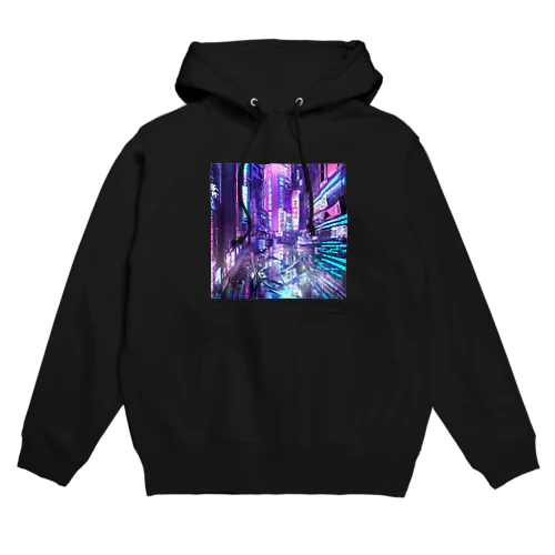 夢での都市 Hoodie