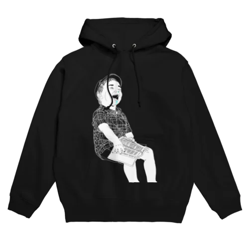 読書の子（濃色生地用） Hoodie