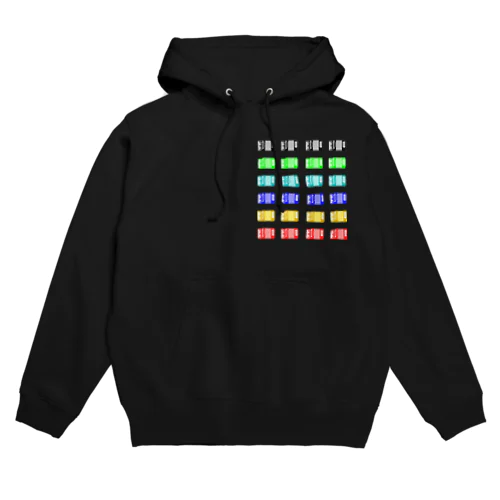 pixel accordion Hoodie