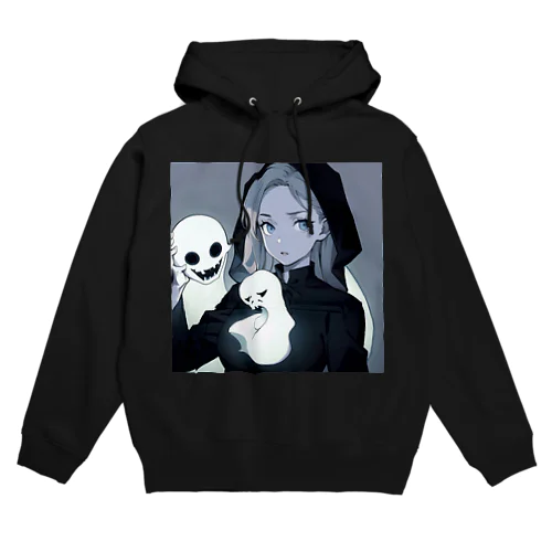 するめ猫心霊スポット専用グッズ　強気な女の子 Hoodie