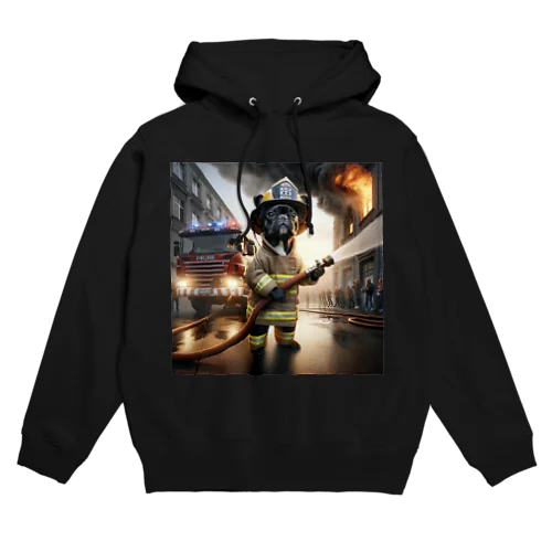 Braveheart Firefighter Frenchie Hoodie