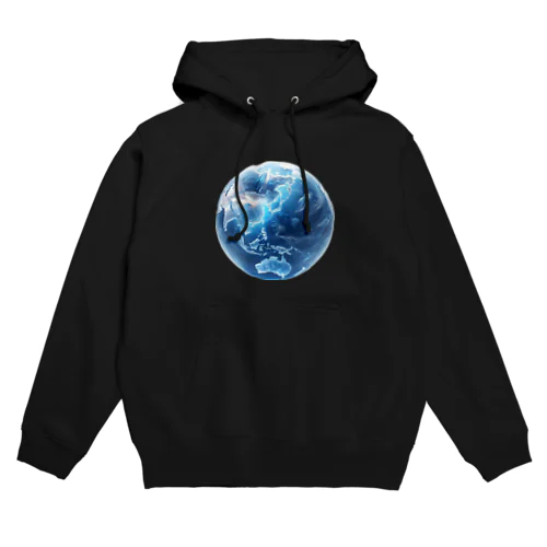 地球_ガラス玉 Hoodie