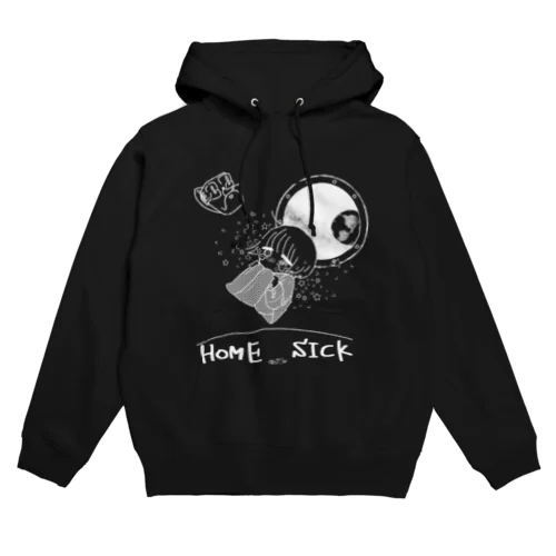 ホームシックの白 Hoodie