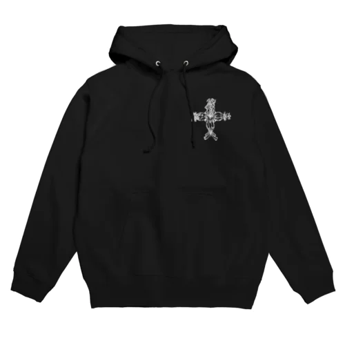 レコードスカル Hoodie
