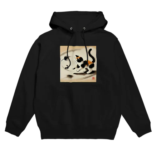 三毛猫の戯れ Hoodie