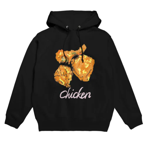 フライドチキン(ちぎり絵) Hoodie