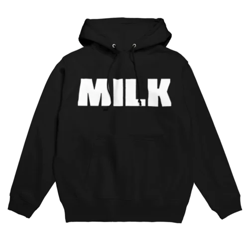 MILK ミルク B シンプルBIGロゴ ストリートファッション B パーカー