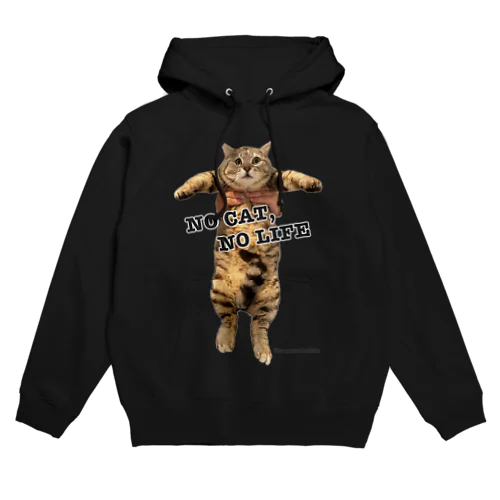 【猫好き】NO CAT, NO LIFE - 大 Hoodie