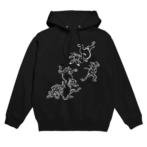 鳥獣戯画（白） Hoodie