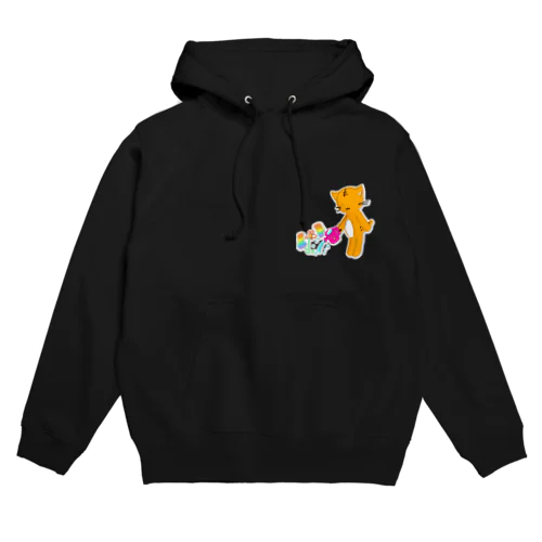 お花に水やり茶トラさん Hoodie