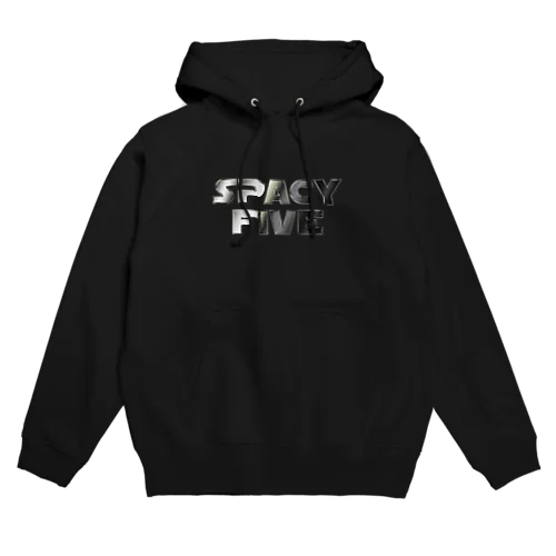 SPACY5 Star  Metallic Logo Hoodie