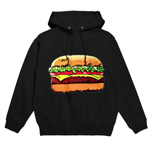 ハンバーガー Hoodie