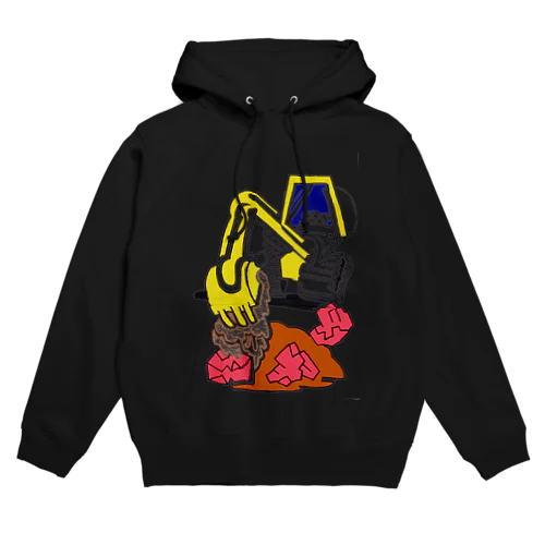 (ミ) パワーショベル Hoodie