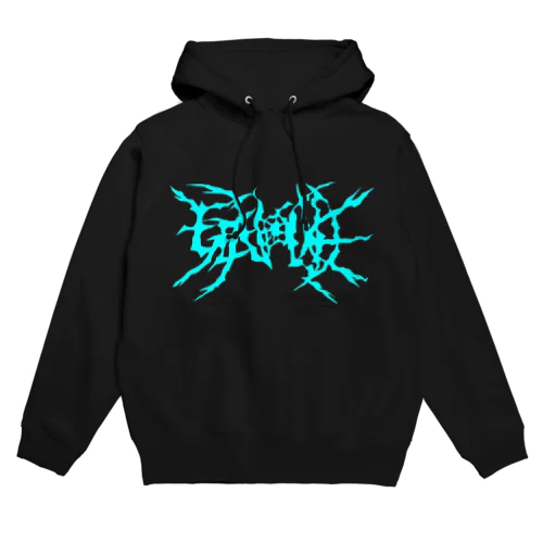 GENOCIDE メタルロゴ　ブルー Hoodie