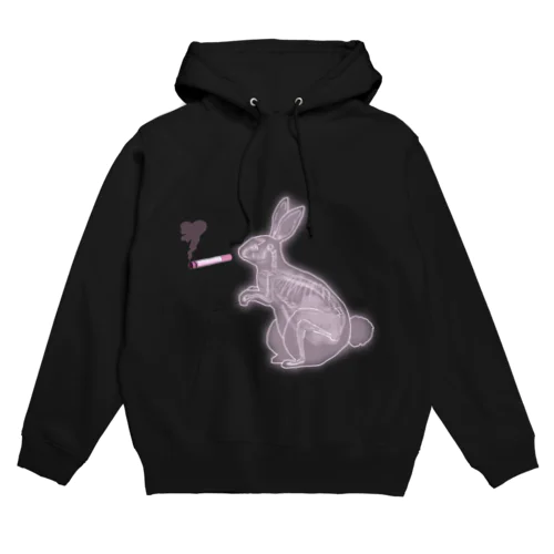 Smoking rabbit🐇💓 パーカー