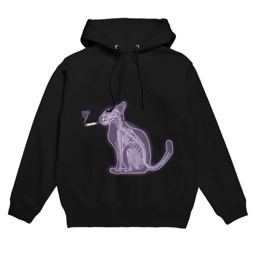 Smoking cat💜 Hoodie